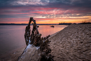 Sunrise on the Vistula River