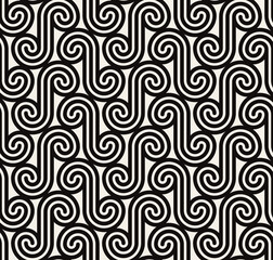 Seamless pattern with letters S. Repeating monochrome texture. Geometric simple design.