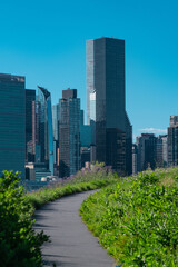 Obraz premium Manhattan NYC skyline with a perfect light