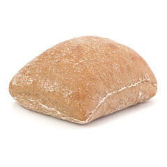 Ciabatta bread isolated on white background cut out