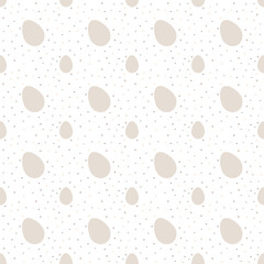 Happy Easter seamless pattern with eggs