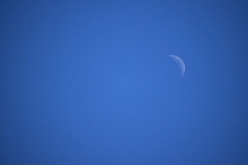 Obraz na płótnie Canvas Crescent moon in the sky