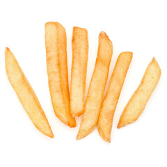 French Fried Potatoes isolated on white background