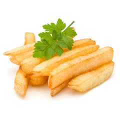 French Fried Potatoes isolated on white background