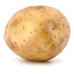 new potato tuber isolated on white background cutout