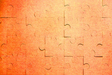 jigsaw puzzle on the table gradient background