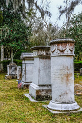 Fototapeta premium Old Tombs in Cemetery