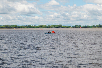 canoe on the lake