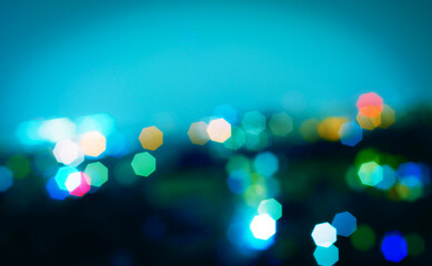 abstract bokeh defocused evening landscape