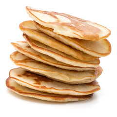 Pancakes  stack on white background