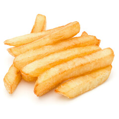 French Fried Potatoes isolated on white background