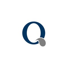 letter Q logo, abstract