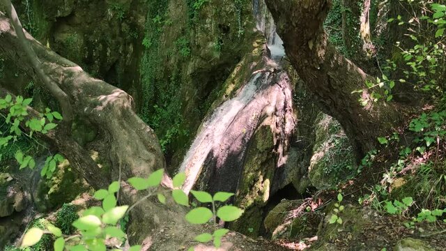 Bachkovo waterfalls cascade in Rhodopes Mountain, Plovdiv region, Bulgaria
