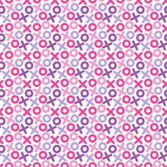Valentine's Day Seamless Pattern - Cute repeating pattern design