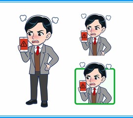 Male teacher in a gray jacket