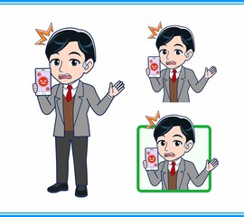 Male teacher in a gray jacket