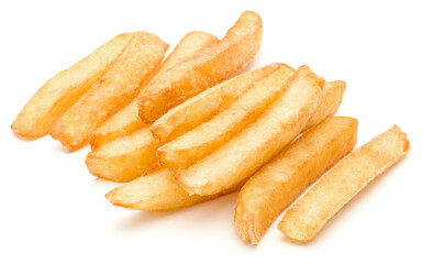 French Fried Potatoes isolated on white background