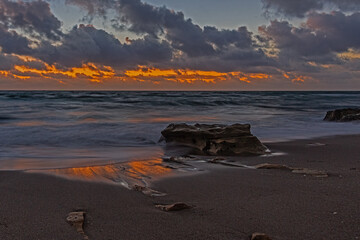 Sun meets the shore - sunrise - Carlin Park, Jupiter, Florida  © Ivan