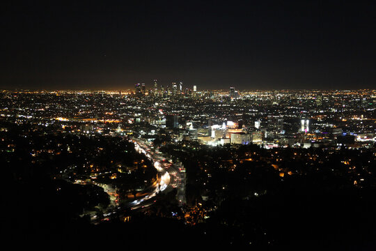Los Angeles Moves at Night