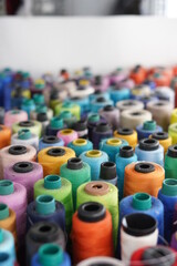 spools of yarn for the garment industry 