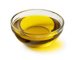 Olive oil on a white background