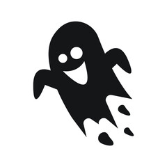 Ghost icon design isolated on a White Background. 