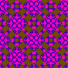  Seamless pattern with multicolored shapes.