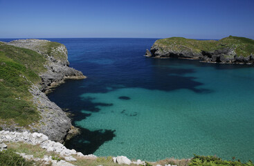 Atlantic Atlantic Coast Northern Spain Spain Costa Verde Asturias Blue Sea Turquoise Rocky Coast