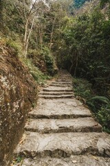 Small path, Hiking trail in the mountains