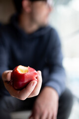 bite taken out of apple