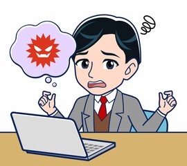 Male teacher in a gray jacket