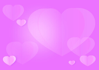 abstract heart shape pink background. Valentine