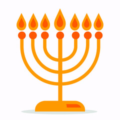 symbolic candlestick at a Jewish festival