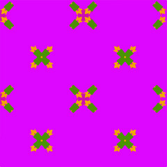  Seamless pattern with multicolored shapes.