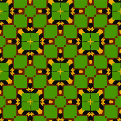  Seamless pattern with multicolored shapes.