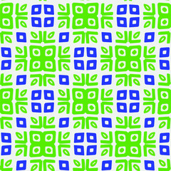  Seamless pattern with multicolored shapes.