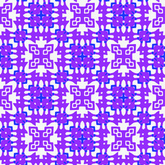  Seamless pattern with multicolored shapes.
