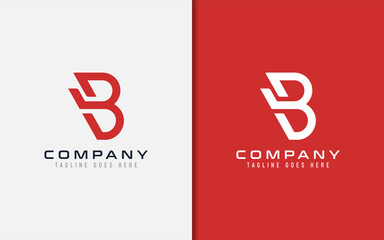 Modern Initial Letter B Logo Design. Creative Monogram Logo Illustration.
