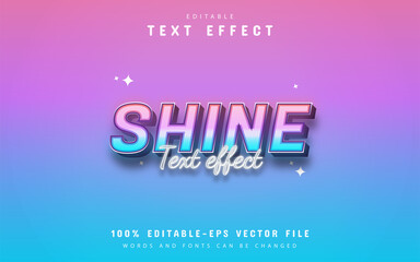Shine text, 3d gradient text effect