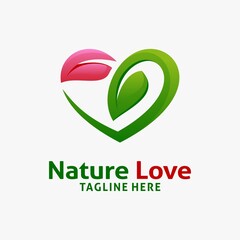 Nature love logo design