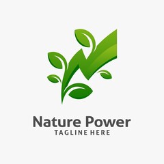 Nature power logo design