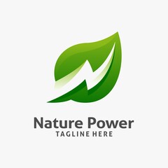 Nature power logo design