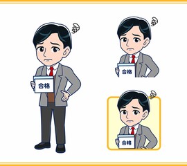 Male teacher in a gray jacket