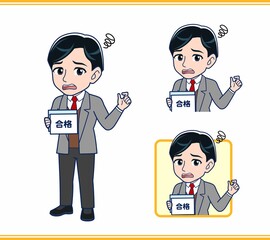 Male teacher in a gray jacket