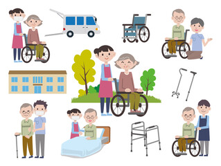 介護　福祉　デイサービス　セット