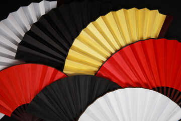 Beautiful Colorfule Chinese Fan background