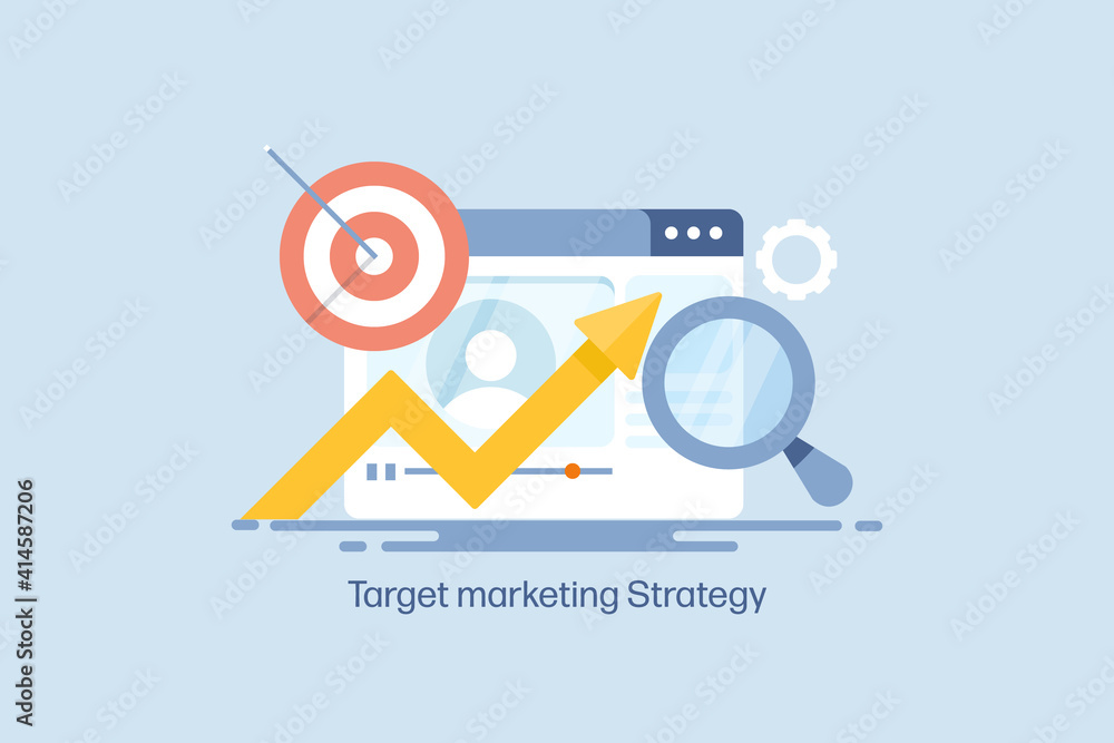 Poster online business website and digital marketing, seo strategy targeting internet users, web traffic co