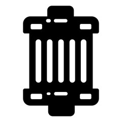 
Vehicle filter flat style icon, vehicle equipment
