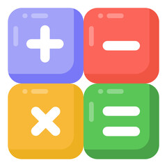 Fototapeta premium An icon design of calculation, editable vector 