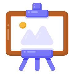 
A beautiful design icon of canvas 

